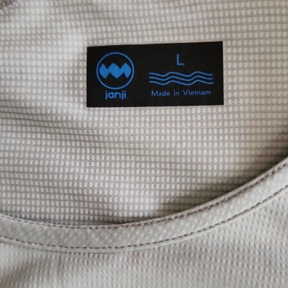 Janji Men's Helio Tech Long Sleeve Tee, Light Soft Green, Size L - Picture 4 of 7